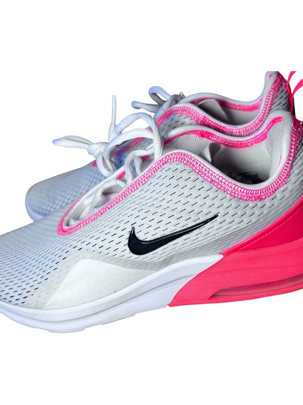 Nike Air Max 270 White Black Hyper Pink Running Shoes Women’s